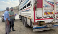 Yüksekova yollarında hayvanlar için titiz sağlık denetimi