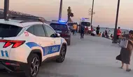Büyükçekmece sahilinde hareketli dakikalar