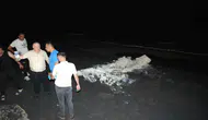Sahile vuran çuvallar panik yarattı Samsun'da ekipler seferber oldu