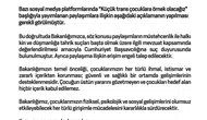 Bakanlıktan sosyal medyadaki çocuk içeriklerine sert tepki ve suç duyurusu