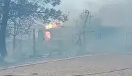 Tuzla’da otluk alanda başlayan yangın evi küle çevirdi