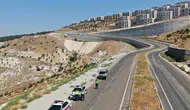 Kilis yollarında drone ile sıkı takip başladı