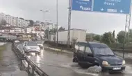 Alaplı köprüsünde yağmur çilesi