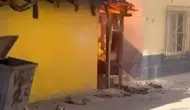 Bursa'da ev yangınına mahalleli müdahalesi