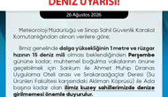 Sinop'ta denize giriş yasağı Perşembe'ye kadar geçerli