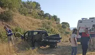 Palu yolunda sürücüsünün hakimiyetini kaybettiği kamyonet şarampole uçtu