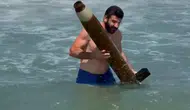 Sinop sahilinde denizde bulunan cisim heyecan yarattı
