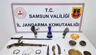 Samsun'da kaçak tarihi eser avı