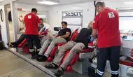 Bafra sanayi esnafından örnek kan bağışı kampanyası
