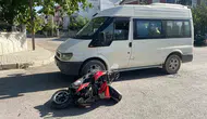 Karaman'da minibüs ve motosiklet kazası İki kişi yaralandı