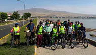 Bitlisli bisikletçiler 90 kilometrelik turla tarihe pedal bastı
