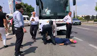 İnegöl girişinde otobüs kazası bir kişi ağır yaralandı