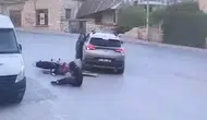 Mersin Mut'ta kavşak kazası motosikletliyi hastanelik etti