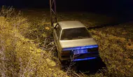 Çorum'da alkollü sürücü direksiyon hakimiyetini kaybedip tarlaya uçtu