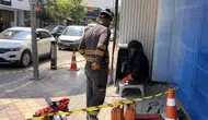 Osmaniye'de trafo alev alırken vatandaş ATM başında bekledi