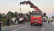 Samsun'da yolcu otobüsü şarampole uçtu 21 kişi hastaneye kaldırıldı
