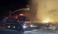 Rüzgar alevleri büyüttü, Aksaray'da mahalleliyi korkuttu