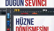 Erzurum trafiğinde düğün konvoyu denetimi başlıyor