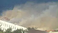 Heybeliada Deniz Harp Okulu binasından dumanlar yükseliyor