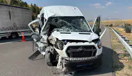 Ankara Çevreyolu üzerinde servis kazası 7 kişi yaralandı