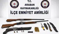 Araban’da ruhsatsız silah operasyonu