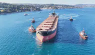 İHA saldırısı geçiren dev tanker İstanbul Boğazı'ndan geçti