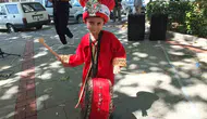 Burhaniye kongresinde minik davulcu sahneye damgasını vurdu