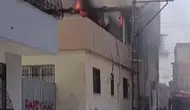 Sağlık ocağının çatısında yangın paniği