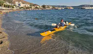 83 gündür kürek çekiyor, İstanbul'dan Bodrum'a kadar geldi