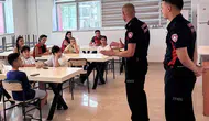 Çankırılı öğrenciler itfaiye istasyonunda mesleği yakından tanıdı
