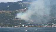 Erdek ormanlarında öğle saatlerinde dumanlar yükseldi