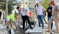 Yakutiye sokaklarında yenileme mesaisi hız kazandı