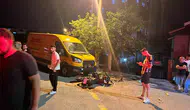 Bolu Sağlık Mahallesi yolunda motosiklet ve panelvan kazası