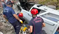 Osmaniye'de korkunç kaza: 50 metrelik uçuruma yuvarlanan araçtan acı haber geldi