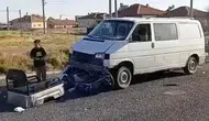 Aksaray'da dehşet anları: Elektrikli moped ikiye bölündü