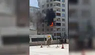 Şanlıurfa'da korku dolu anlar: 8 katlı binada yükselen alevler paniğe yol açtı