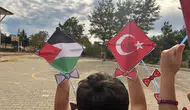 Balıkesir'in 20 ilçesinde gökyüzü çocukların barış çığlığıyla renklendi