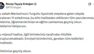 Turgutlu'daki üzücü olay sonrası Cumhurbaşkanı Erdoğan'dan ilk açıklama geldi