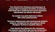 Gakgoşlar Kocaeli yolcusu: Tribünlerde yer kalmadı