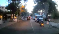 Avcılar'da saniyelerle gelen mucize: Motosikletten düşen sürücüyü ölümden direksiyon refleksi kurtardı