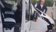 Sarıyer'de okul servisi dehşeti: Öğrencileri bıraktıktan hemen sonra duvara çakıldı