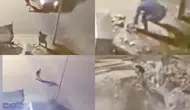 Anamur'da dehşet anları: Tartışma büyüdü, araç temel çukuruna uçtu