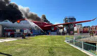 Çayırova'da Havacılık Merkezi'ne Dönüştürülen Uçakta Korkutan Yangın