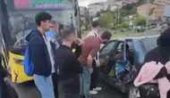 Başakşehir'de akşam trafiğinde şiddetli çarpışma: 3 kişi hastanelik oldu