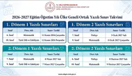 Milli Eğitim Bakanlığı'ndan 2026-2027 Eğitim Yılı İçin Kritik Sınav Takvimi Kararı