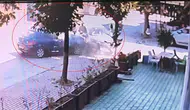 İnegöl'de dehşet anları: Kontrolden çıkan otomobil karşı şeride uçtu