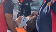 Kars yolunda şiddetli çarpışma: Sıkışan sürücüyü kurtarmak için zamanla yarıştılar
