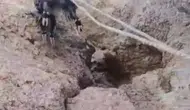 Beş gün süren yaşam mücadelesi: Kayalıklarda mahsur kalan sürü kurtarıldı