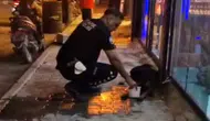 Samandağ'da vicdanları sızlatan olay: Polis ekipleri yaralı köpeği yalnız bırakmadı
