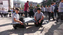 Rize'de okul bahçesi teknoloji üssüne dönüştü: Öğrenciler BAHA ile tanıştı